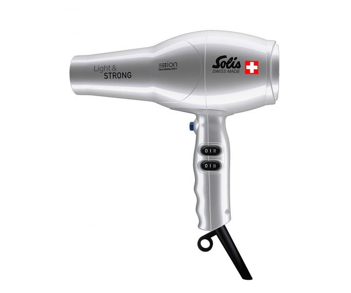 Profesion�lny f�n na vlasy Solis Light & Strong 969.42 - 1800 W, strieborn�