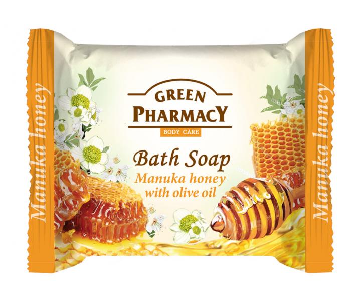 Toaletn mydlo na ruky s medom a olivovm olejom Green Pharmacy Manuka Honey - 100 g