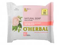 Prrodn mydlo pre cel telo s extraktom z damakov rue O`Herbal Damask Rose - 100 g (bonus)