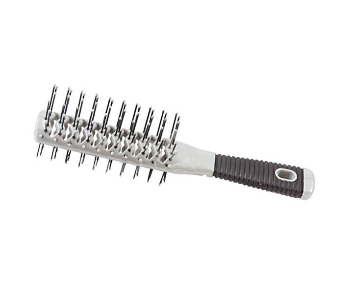 Obojstrann kefa na vlasy Hairway - strieborn