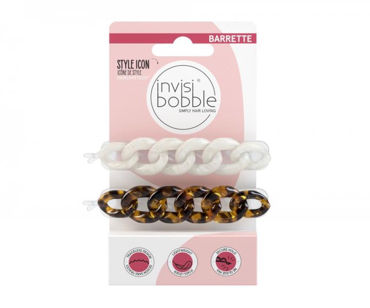 Sponky do vlasov Invisibooble Barrette Too Glam to Give a Damn - 2 ks