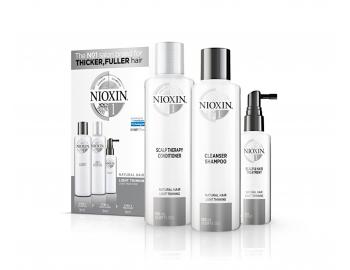 Sada pre mierne rednúce prírodné vlasy Nioxin System 1 Trial Kit No.1