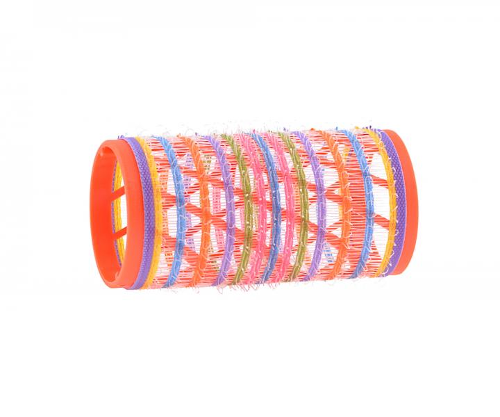 Samodr�iace nat��ky na vlasy Bellazi Velcro pr. 30 mm - 12 ks, �erven�