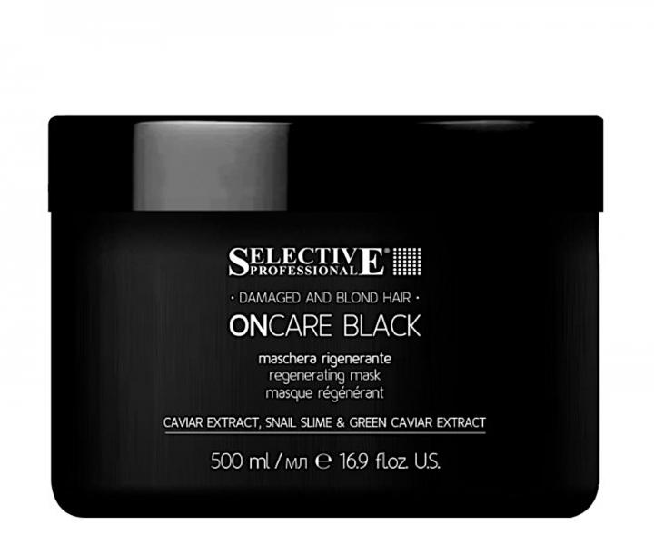 Regeneran maska pre pokoden vlasy Selective Professional OnCare Black Regenerating Mask - 500 ml