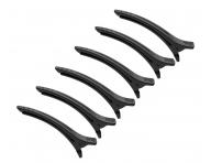 Klipsy do vlasov Eurostil Professional - 12 cm, tmavosiv, 6 ks