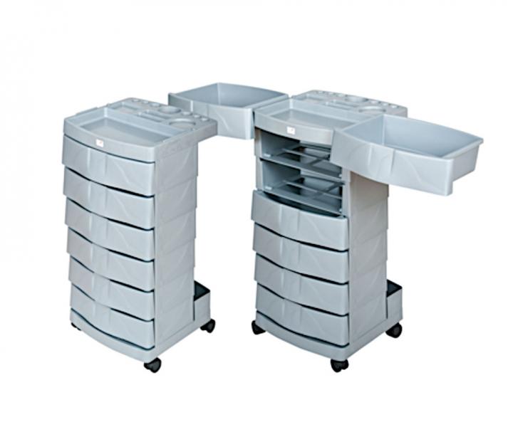 Kadern�cky pracovn� voz�k Fox Artego - sivo-strieborn�