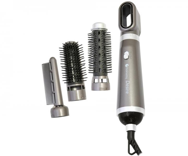 Profesionlna multifunkn teplovzdun kefa na vlasy Hairway Airstyler Desire - 900 W, grafitov hned