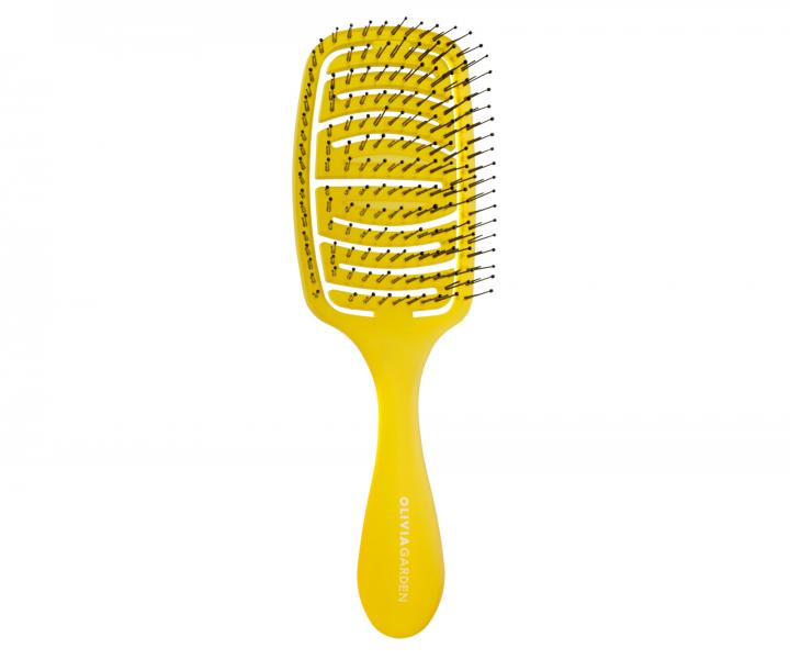 Kefa pre normlne vlasy Olivia Garden iDetangle Medium - tmavo lt