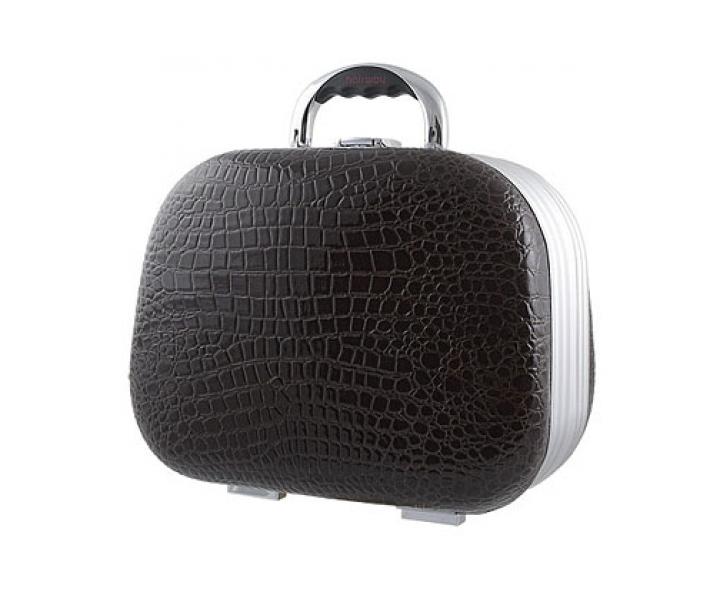 Dmsky kozmetick kufrk Hairway, krokodlia koa - ierny