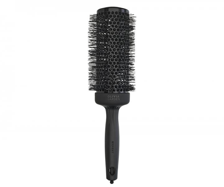 Okrhla fkacia kefa na vlasy Olivia Garden Expert Blowout Shine Black Label XL - 55 mm