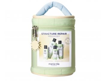Dar�ekov� sada pre such� a po�koden� vlasy Maria Nila Structure Repair Beauty Bag + kozmetick� ta�ka zdarma