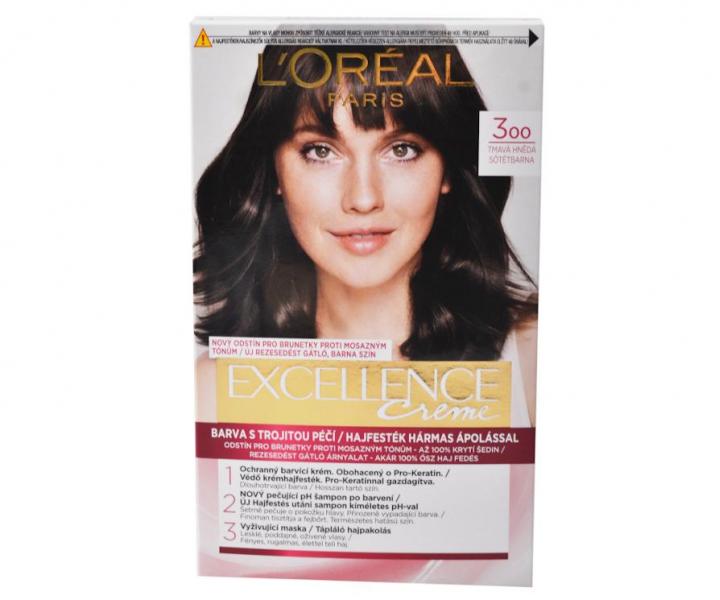 Permanentn farba Loral Excellence 300 tmav hned