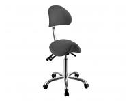 Taburet na kolieskach s opierkou Weelko NOBLE