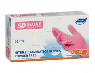 Nitrilov� rukavice SD Glove Nitrile Examination Gloves 100 ks - ru�ov�