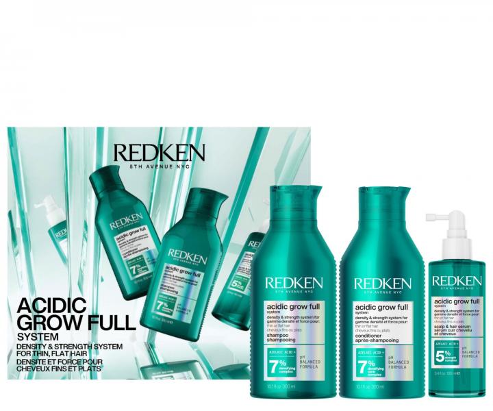 Dar�ekov� sada pre hustotu a objem jemn�ch, z�ahnut�ch a norm�lnych vlasov Redken Acidic Grow Full System