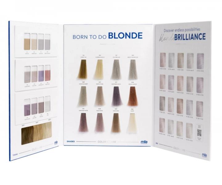Vlasov vzorkovnk tonerov Mila Professional Blonde Brilliance