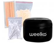 Mini ohrieva� depila�n�ho vosku Weelko Pocket Wax - 8 g, �ierny
