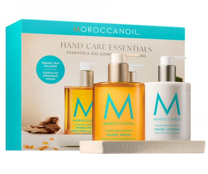 Darekov sada pre starostlivos o ruky Moroccanoil Hand Care Essentials + podtcok Moroccanoil zdarma