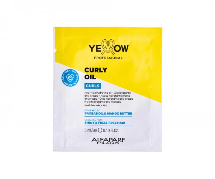 Rozjas�uj�ci a zjem�uj�ci olej pre vlnit� a ku�erav� vlasy Yellow Professional Curls Curly Oil - 3 ml (bonus)