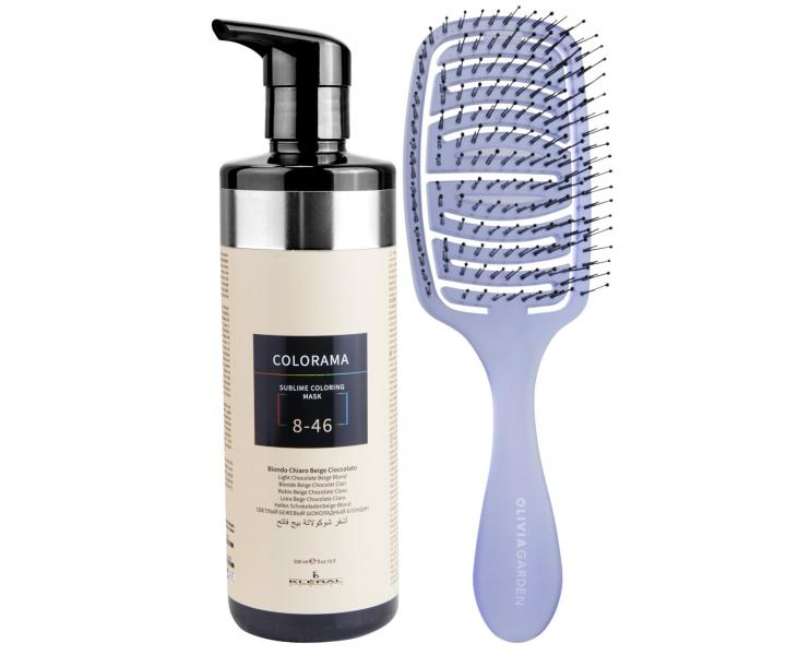 Semi-permanentn regeneran maska Klral Colorama 8.46 - 500 ml, svetl okoldov blond + kefa zadarmo