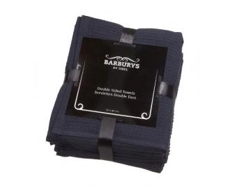 Obojstranné bavlnené uteráky Barburys 50 x 80 cm, čierne - 6 ks
