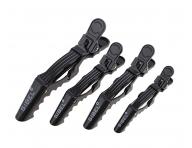 Klipsy do vlasov Sibel Gator - 9 cm, 11 cm, 14 cm, ierne, 4 ks