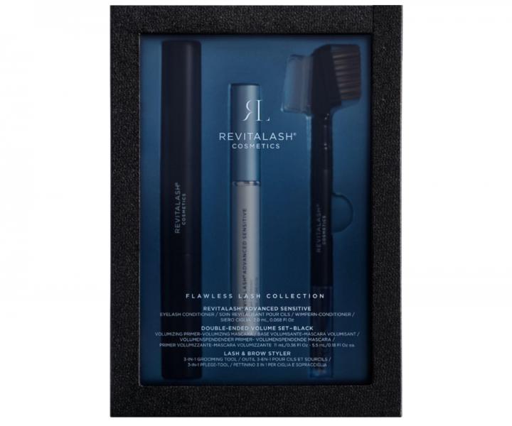 Dar�ekov� sada pre starostlivos� o riasy citliv�ch o�� RevitaLash Flawless Lash Collection Sensitive + riasenka a kefka zdarma