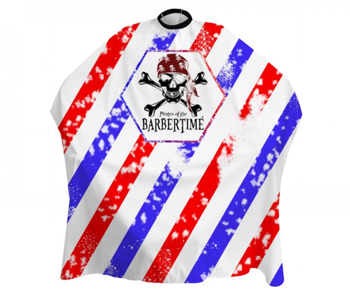 Pnska pltenka na strihanie vlasov a fzov Pirates of the Barbertime Crystal Barber Cape - farebn