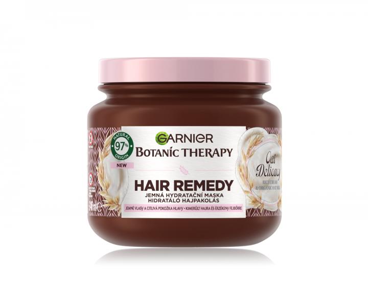 Jemn hydratan maska na such vlasy Garnier Botanic Therapy Hair Remedy Oat Delicacy - 340 ml