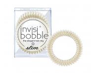 Tenk pirlov gumika do vlasov Invisibobble Slim Stay Gold - zlat, 3 ks (bonus)