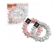 Ozdobn pirlov gumiky Invisibobble Sprunchie Slim Bella Chrome - 2 ks