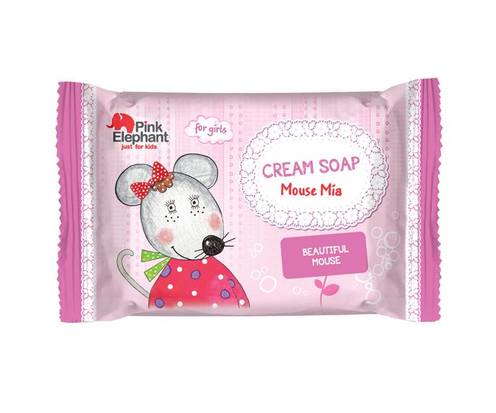 Detsk krmov tuh mydlo Pink Elephant Myka Mia - 90 g