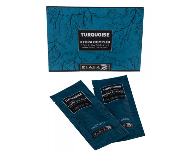 �amp�n a maska pre jemn� a unaven� vlasy Black Turquoise Hydra complex 2 x 12 ml