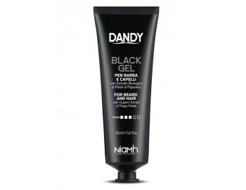 Čierny gél na vlasy a fúzy Dandy Black Gel - 150 ml