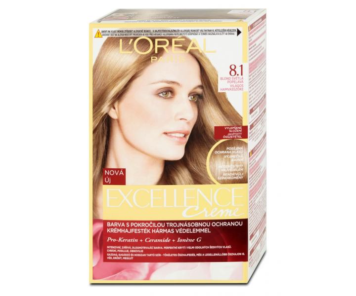 Permanentn farba Loral Excellence 8.1 blond svetl popolav