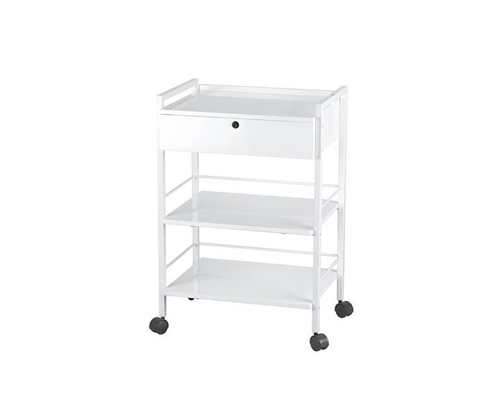 Kozmetick stolk na kolieskach Weelko EASY - 1 zsuvka, biely