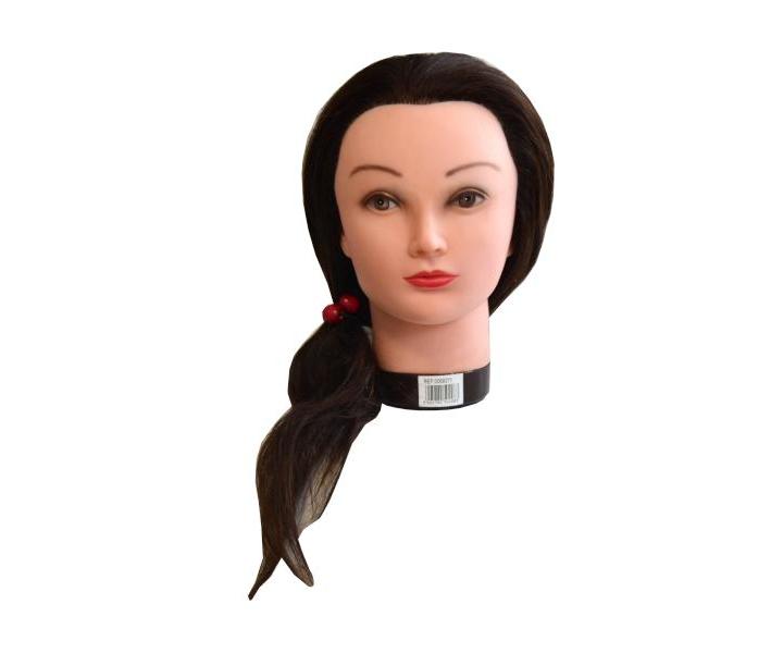 Cvin hlava s prrodnmi vlasy Mila - hnd, 40 cm