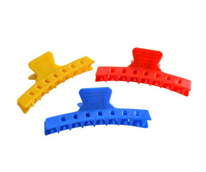 Klipsy do vlasov Mila - 8,5 cm, farebn - 12 ks