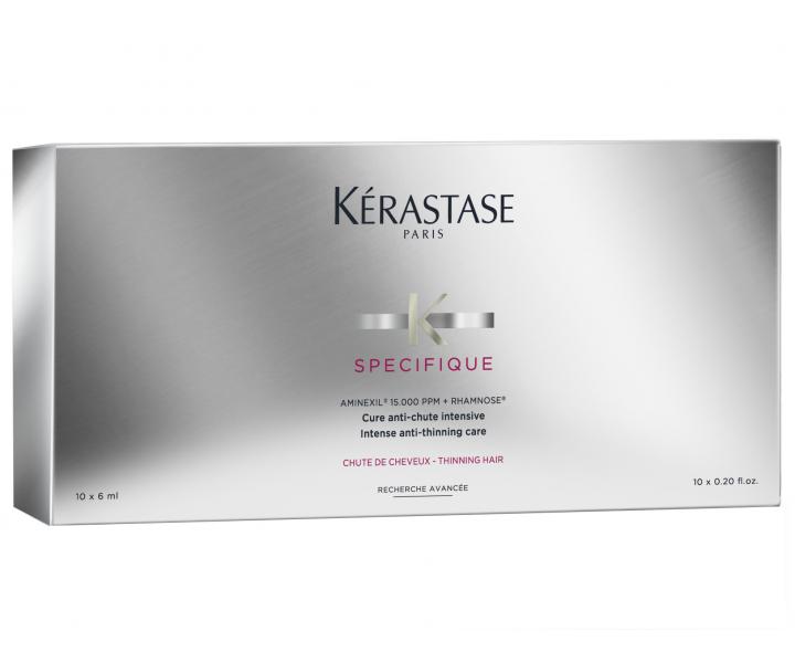Intenzívna kúra proti vypadávaniu vlasov Kérastase Specifique Aminexil - 10 x 6 ml