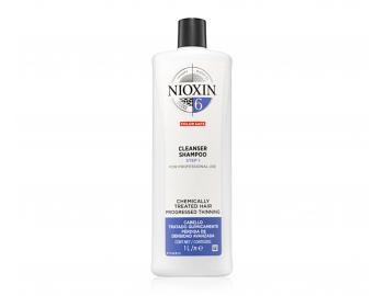 Šampón pre silne rednúce chemicky ošetrené vlasy Nioxin System 6 Cleanser Shampoo - 1000 ml