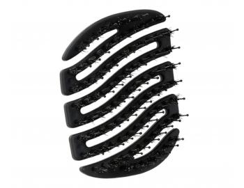 Kefa na vlasy s divia��mi a nylonov�mi �tetinami Sister Young Mila Pocket Hair Brush - �ierna