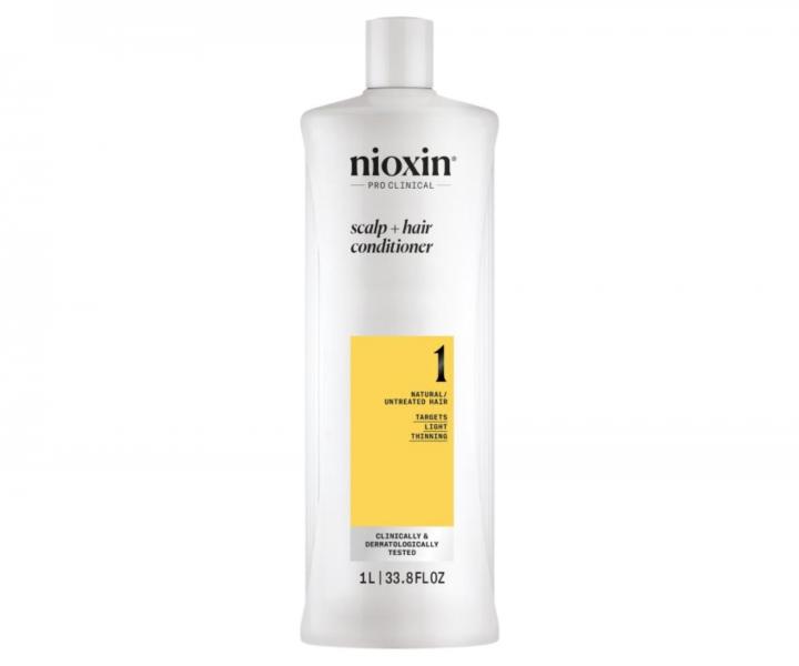 Kondicionr pre mierne rednce prrodn vlasy Nioxin System 1 Scalp + Hair Conditioner - 1000 ml