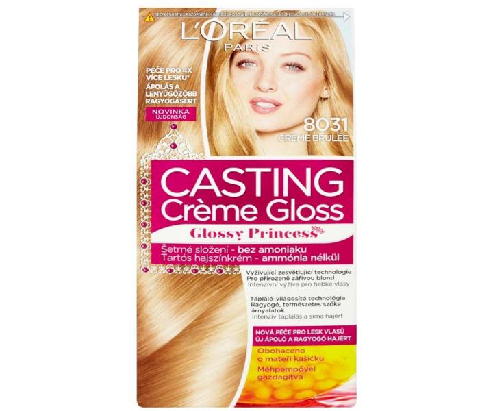 Preliv bez amoniaku Loral Casting Crme Gloss - 8031 Creme Brulee
