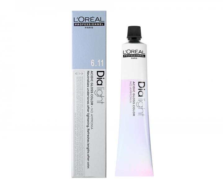 Preliv na vlasy Loral Dialight 50 ml - odtie 6.11 blond tmav sty popolav