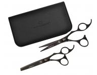 Sada kadern�ckych no�n�c 5,75 "a efila�n�ch no�n�c 6,35" Olivia Garden SilkCut Pro Matt Black