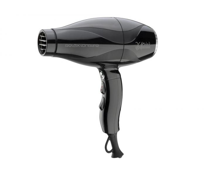 Fn na vlasy Gamma Piu Relax LongLife, ierny - 2200 W