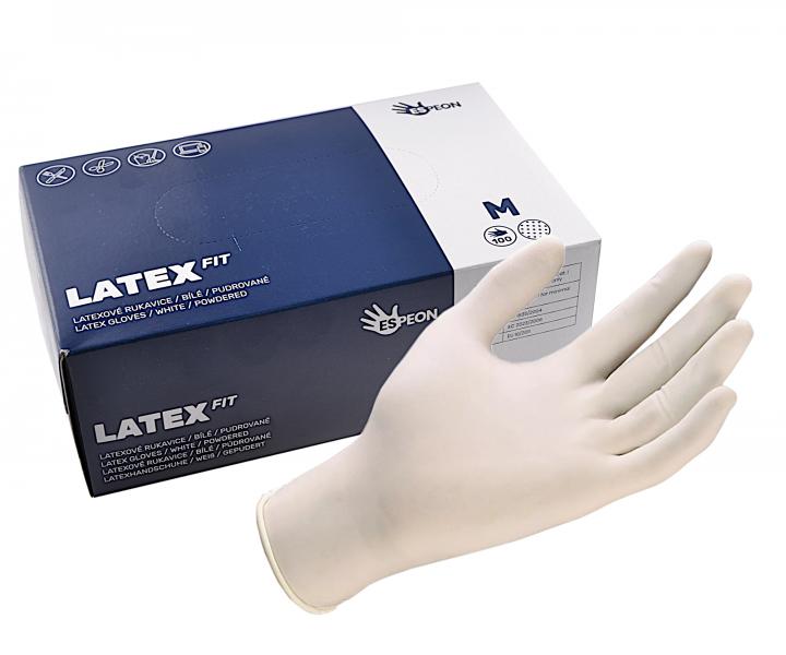 Latexov rukavice pre kadernkov Latex Fit - 100 kusov