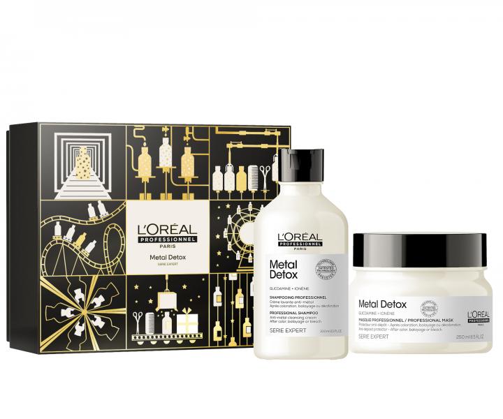 Dar�ekov� sada pre farben� a po�koden� vlasy Lor�al Professionnel Serie Expert Metal Detox