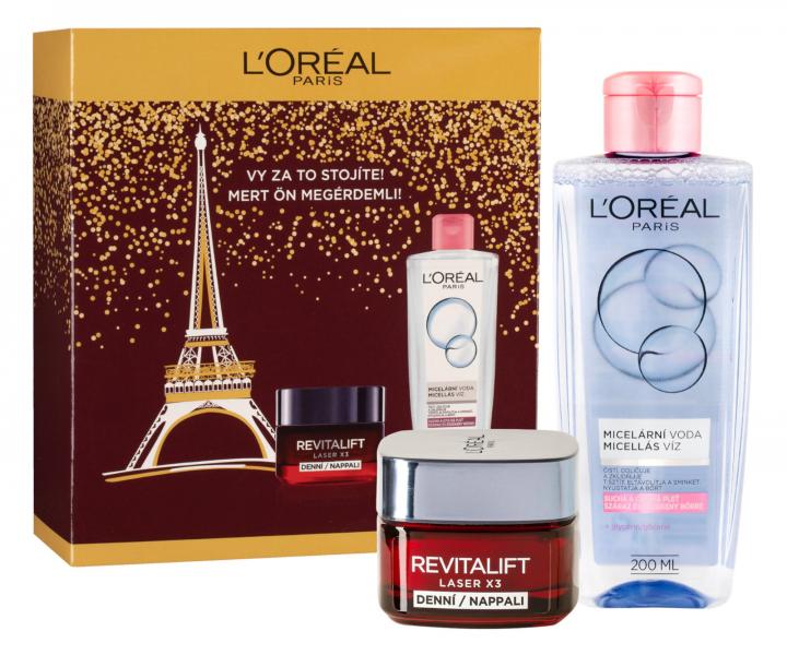 Dar�ekov� sada Lor�al Paris Revitalift Laser X3 - denn� kr�m 50 ml + micel�rna voda 200 ml