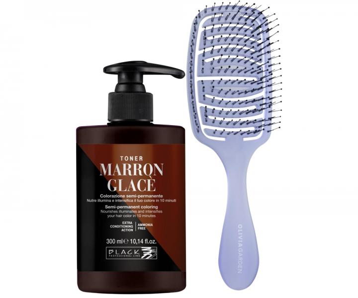 Farebn toner na vlasy Black Professional Crazy Toner - Marron Glac (gatanov) + kefa zadarmo